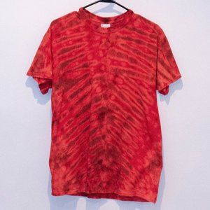 Tie Dye Red Short Sleeve Tshirt